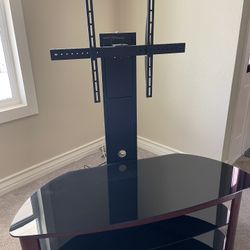 Curved Wood TV Stand Mount