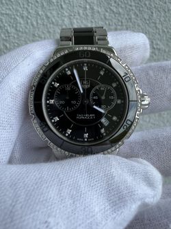 TAG Heuer Formula 1 Ladies CAH1212 Diamond Chronograph Black Ceramic Swiss Watch