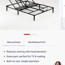 Adjustable Queen Mattress Base Frame