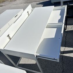 White IKEA Desk 