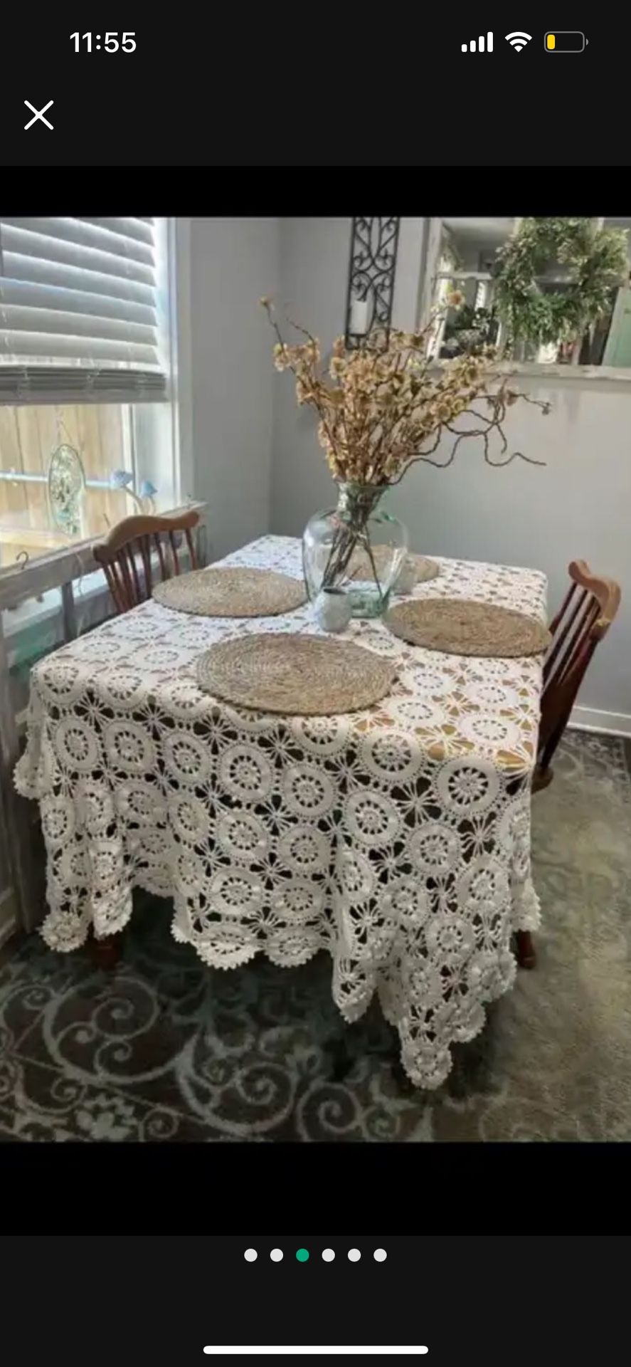 Wooden Table w/ Leaf and 2 Chairs