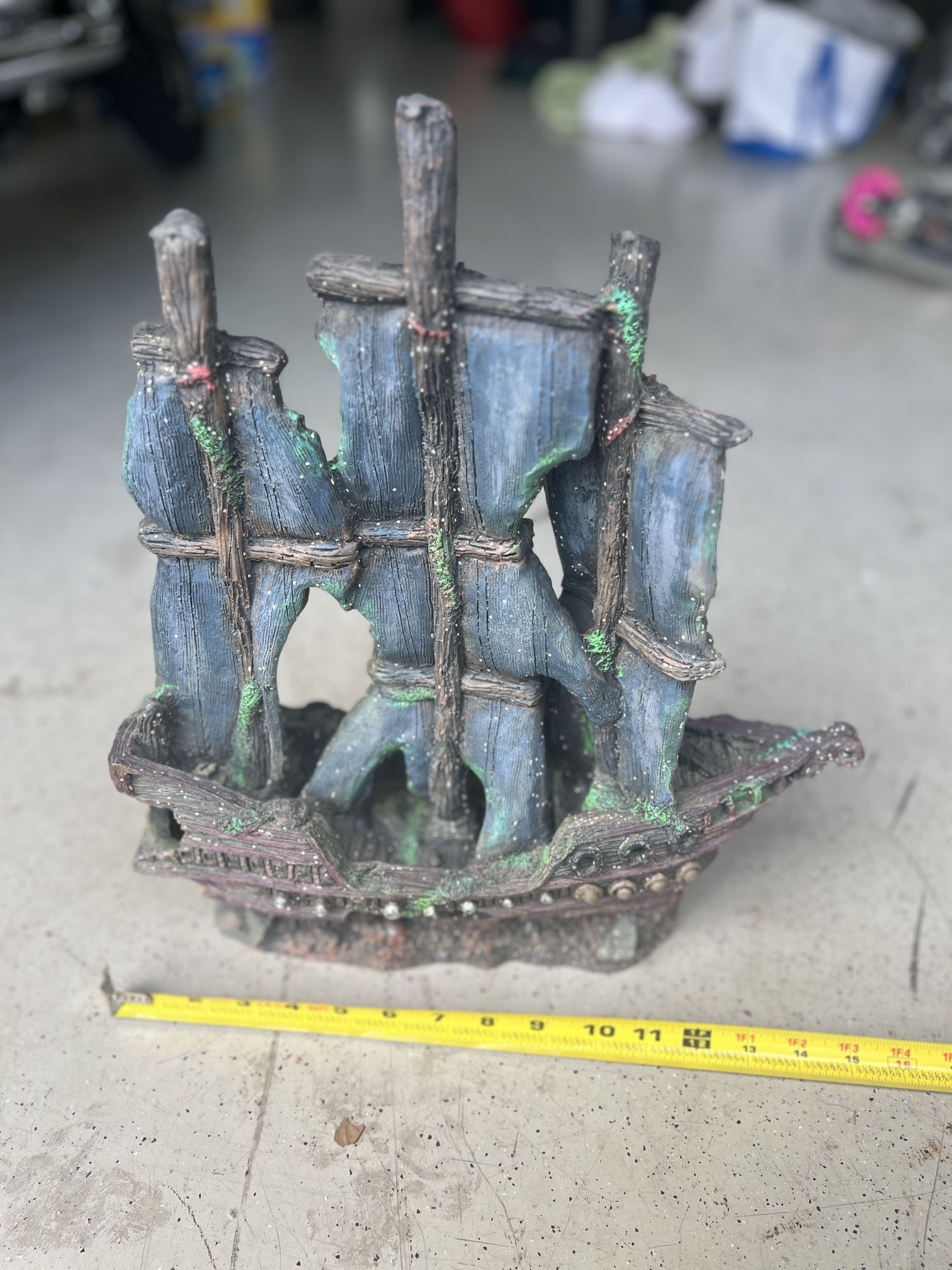 Fish Tank Pirate Ship Decoration Aquarium Pecera
