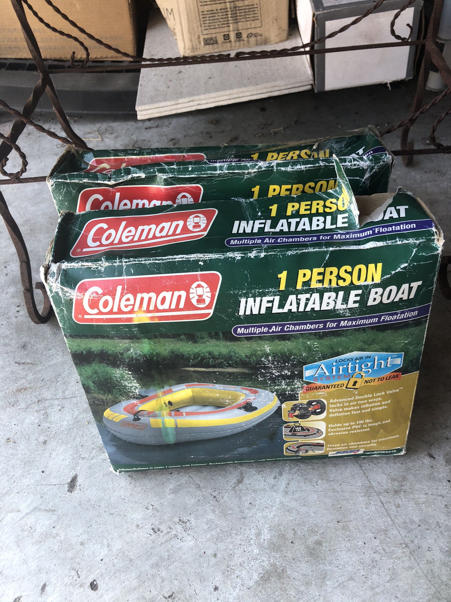 Coleman 1 Person Inflatable Boat (2)