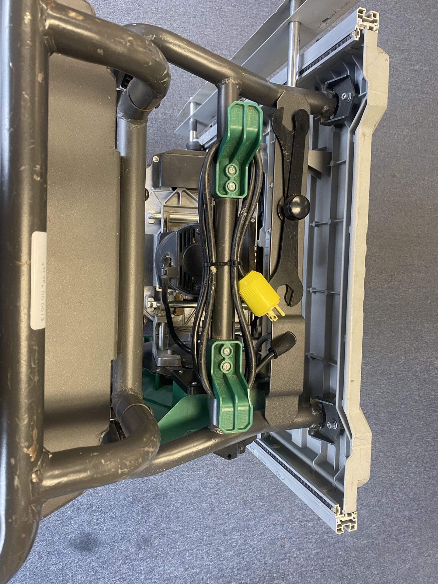Hitachi Table Saw On Cart