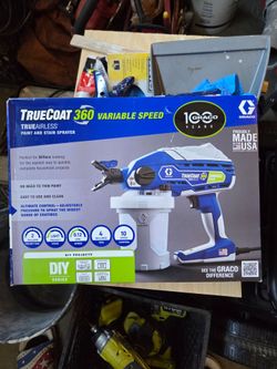 Graco paint sprayer truecoat 360 variable speed