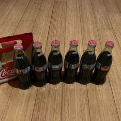 Coca-Cola 8oz Bottles 1994 World Cup (6 Bottles)