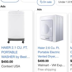Portable Washing Machine, 2.1 Cu. Ft.