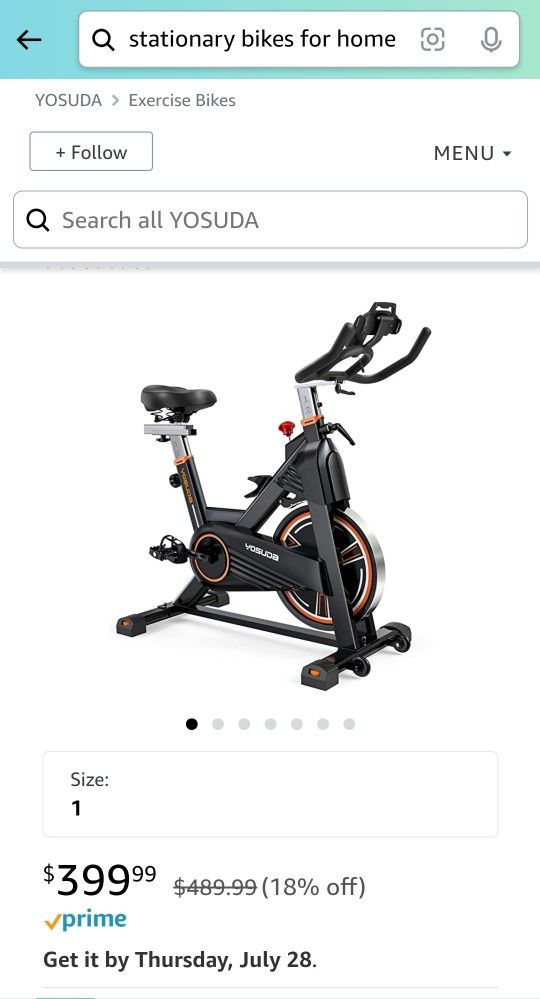 Heavy Duty Exercise Bike