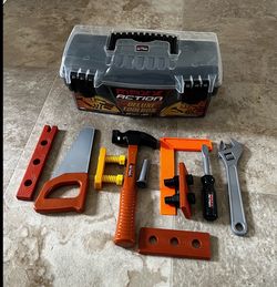 Toolbox For Kids. 10 Pieces