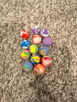 Bouncy rubber balls