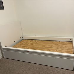 Twin Size Bed Frame with Storage Drawers – Pick Up Only (Stone Oak Area)