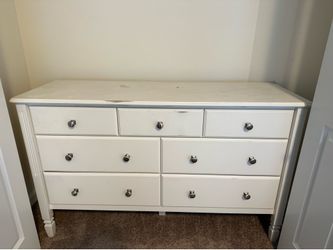 White dresser solid wood