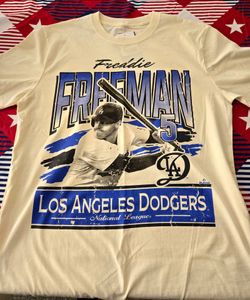 New Era Freddie Freeman Los Angeles Dodgers T-Shirt Sz Med