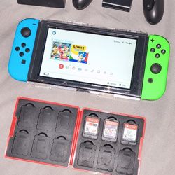 Nintendo Switch & 3 Games 