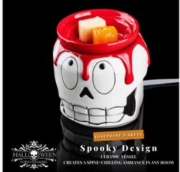 Skeleton Ceramic Wax Warmer | Flameless & Easy to Clean | Handcrafted Horror-Style Character Aromatherapy Candle Warmers