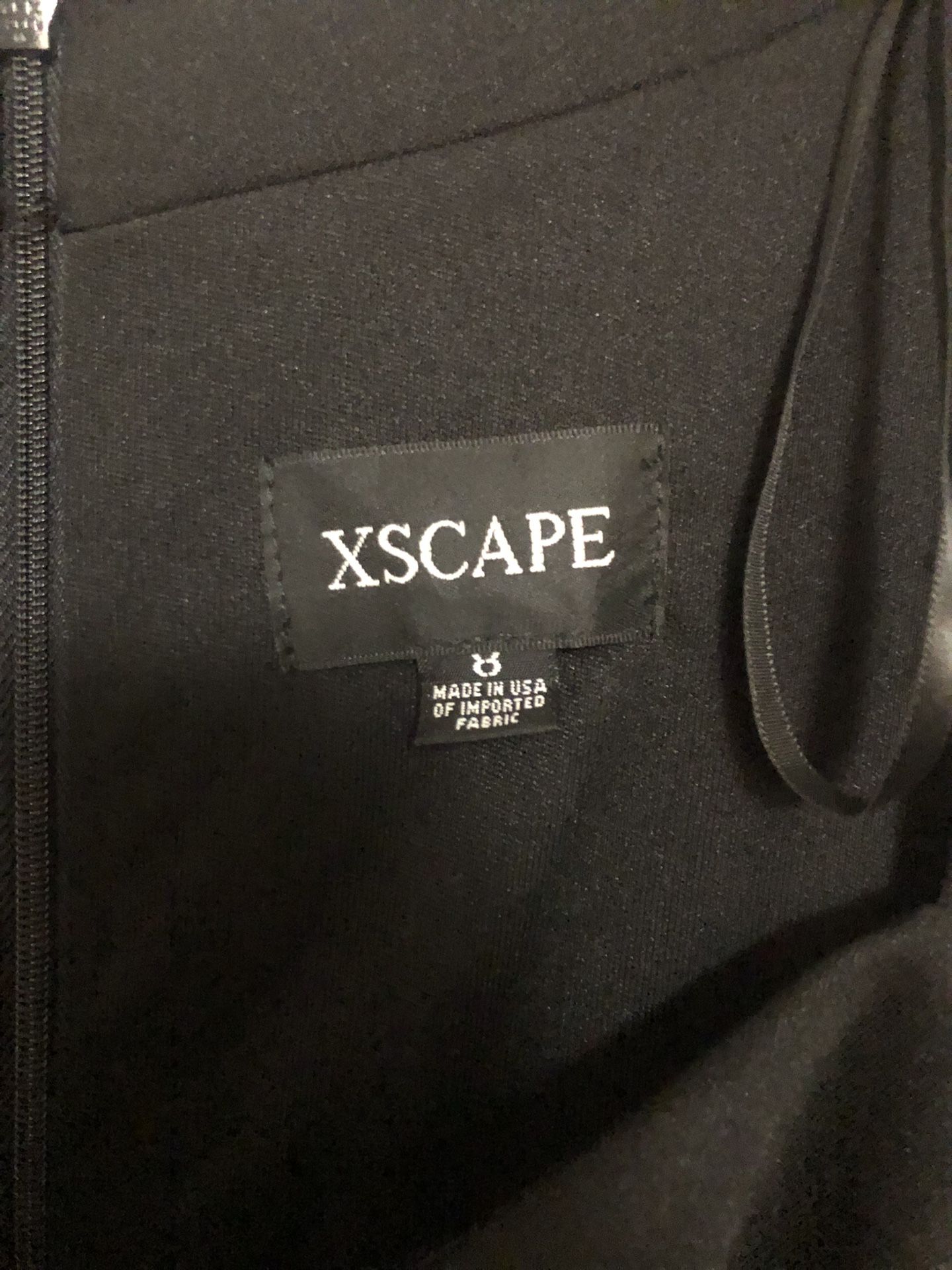 XSCAPE dress From Macys! Size 8 Black