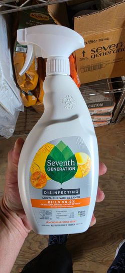 (12) Seventh Generation Disinfecting Multi-Surface Cleaner Spray