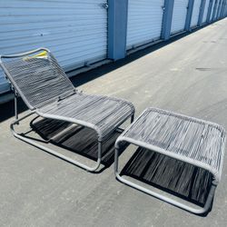 Brand New Patio Lounge And Ottoman Set