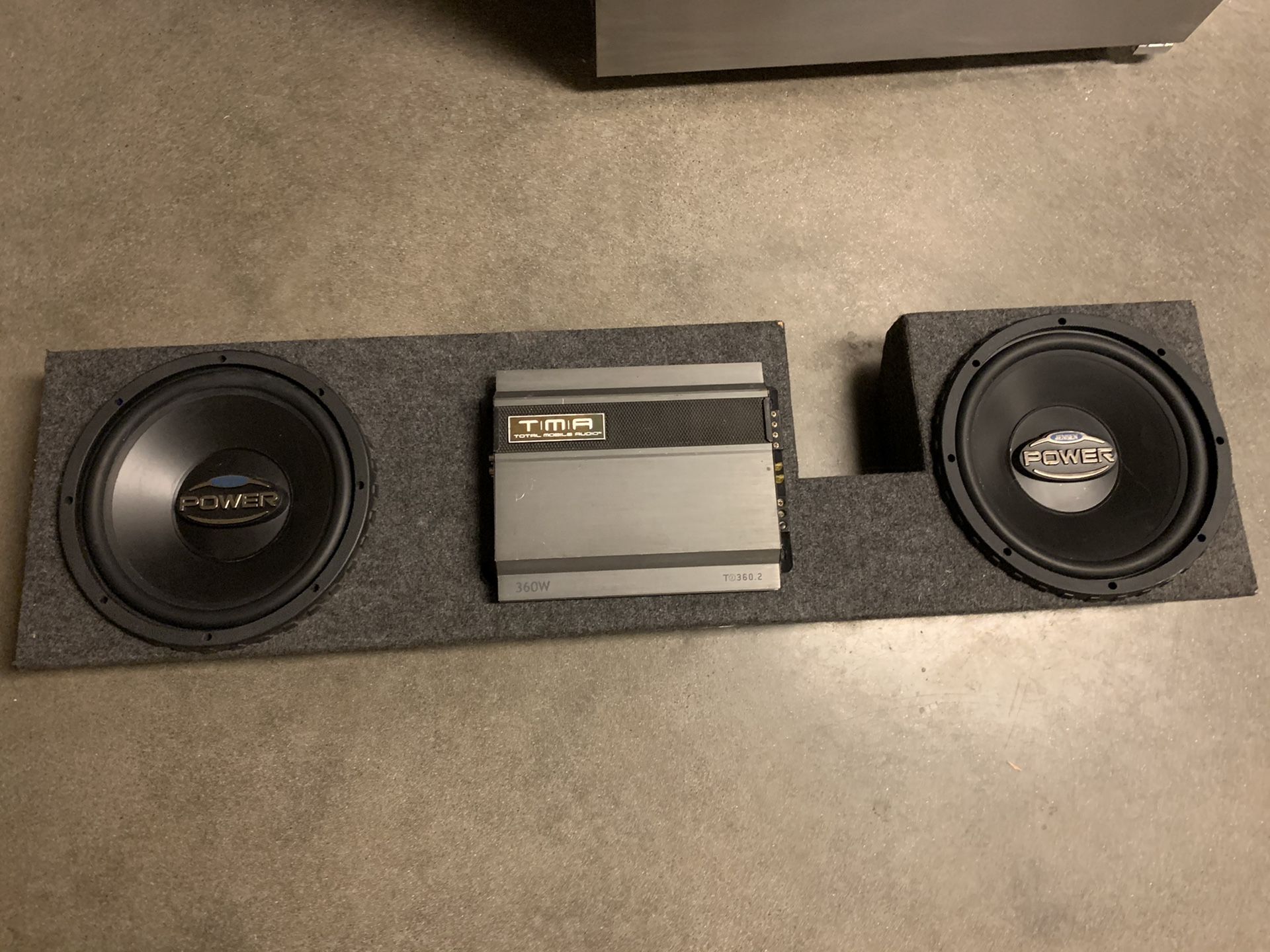 2 12 subwoofers amp chevy/gmc/ford DONT WASTE MY TIME