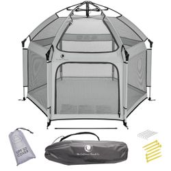 POP ‘N GO Portable Baby Playpen | Light Grey