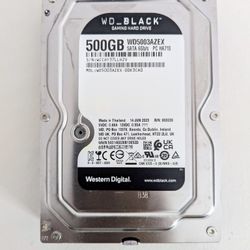 WD BLACK 500GB SATA Gaming Hard Drive