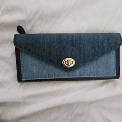 Coach Wallet Blue Jean Color
