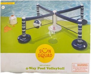 4- Way Pool Volleyball Net + Ball