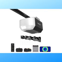 New, Chamberlain C3000 1/2 HP Garage Door Opener with Chain Drive and Backup Battery
