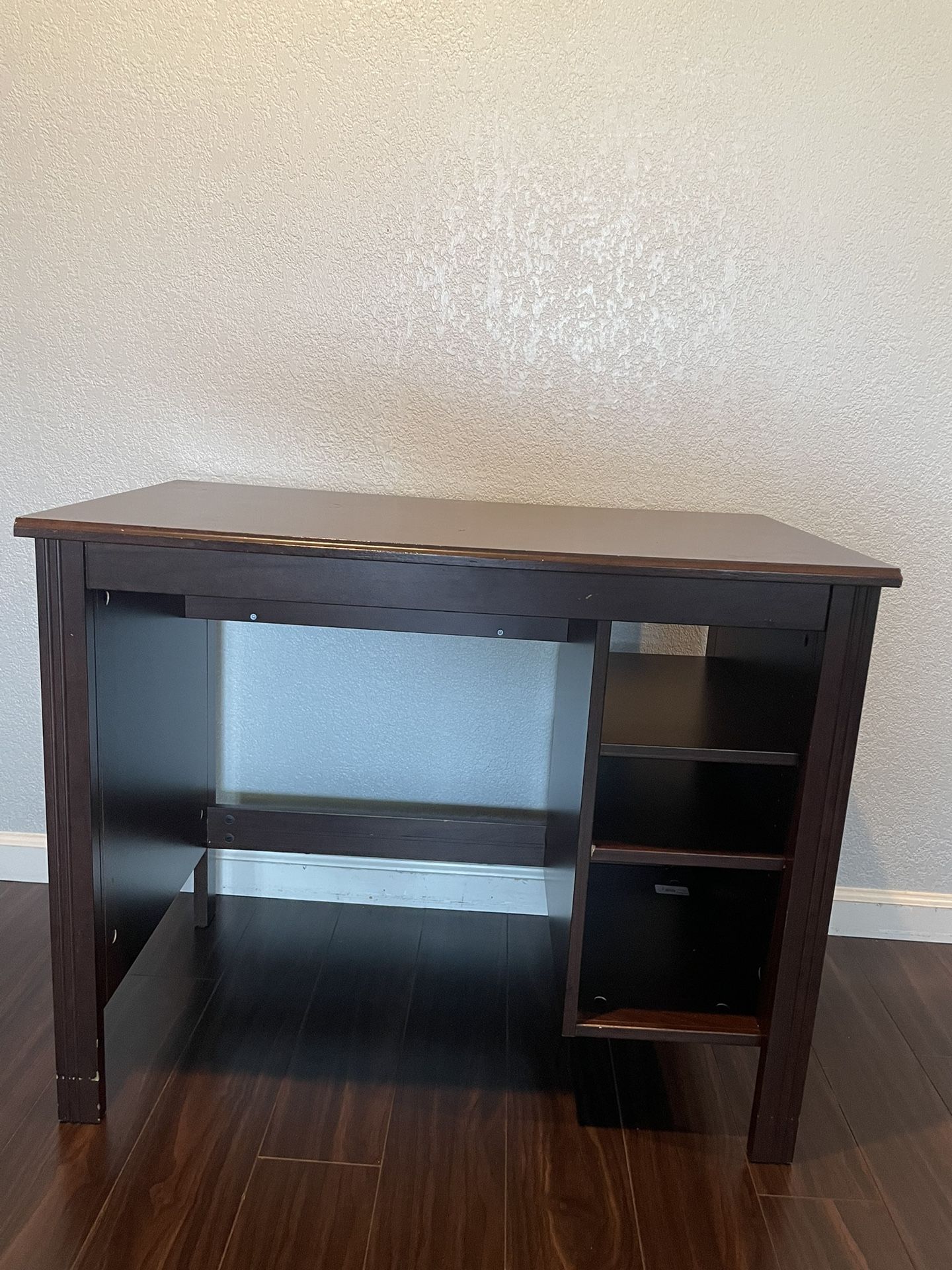 Brown Desk With Storage