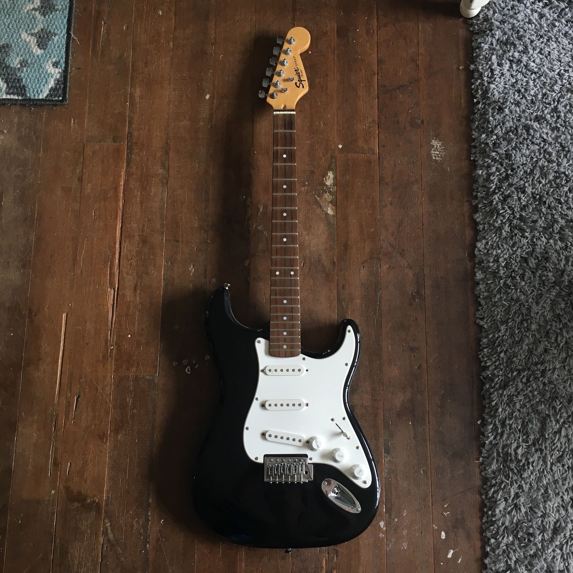 Black Squire Stratocaster