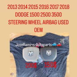 Dodge Ram 2018 Steering Wheel Truck Parts 