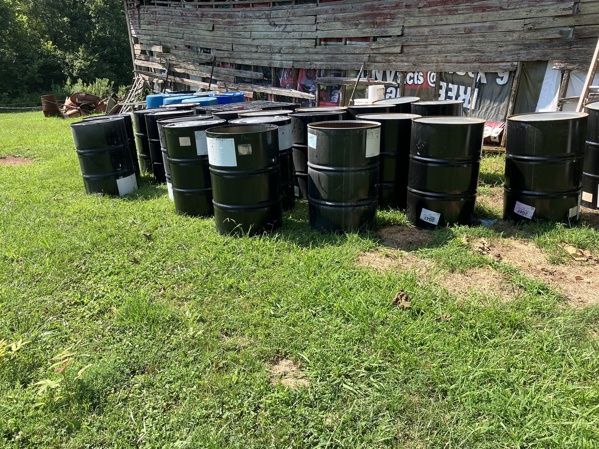 55 Gallon Metal Drums Great For Burn Barrel