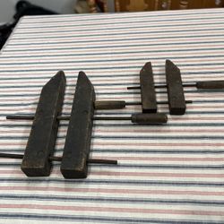  Antique Wood Clamps 