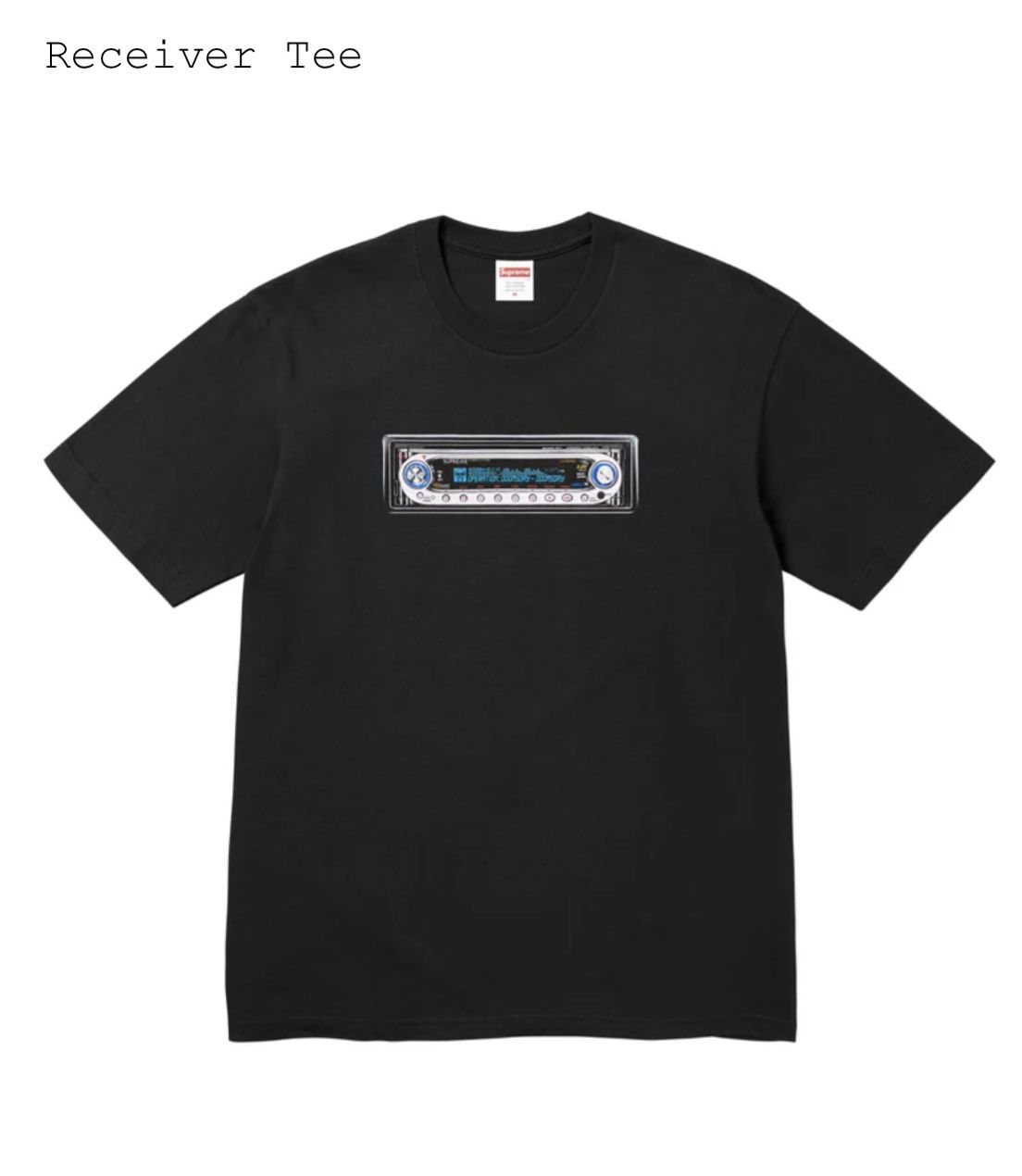 Supreme Receiver Tee Black Size 2XL