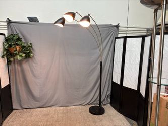 Posse Place Modern Gold & Black Adjustable 3-Light Floor Lamp