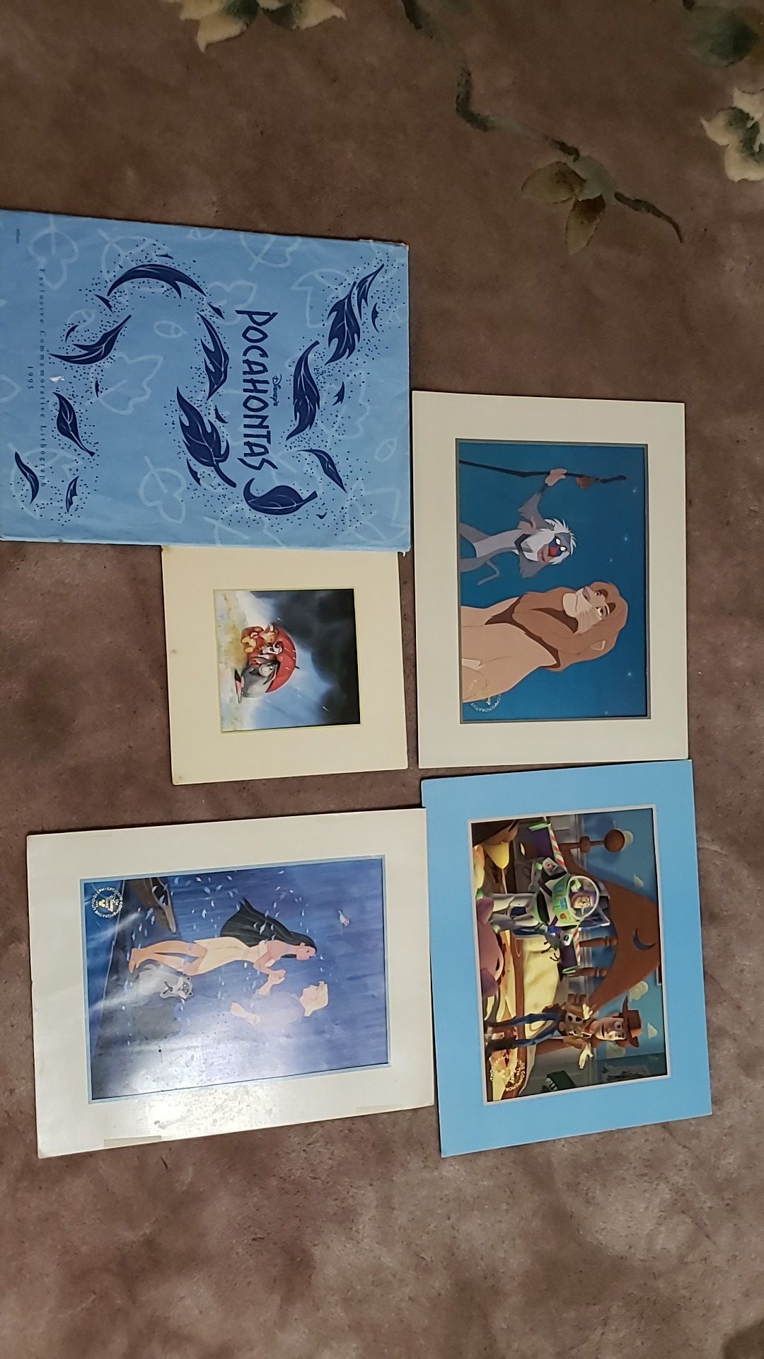 VINTAGE DISNEY LITHOGRAPHS (3)
