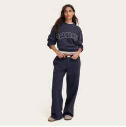 FULL SET - PARKE X TARGET NAVY MOCKNECK L/XL - SWEATSHIRT - L SWEATPANTS NWT