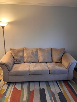 Ashley Sofa/ Couch: Light Beige
