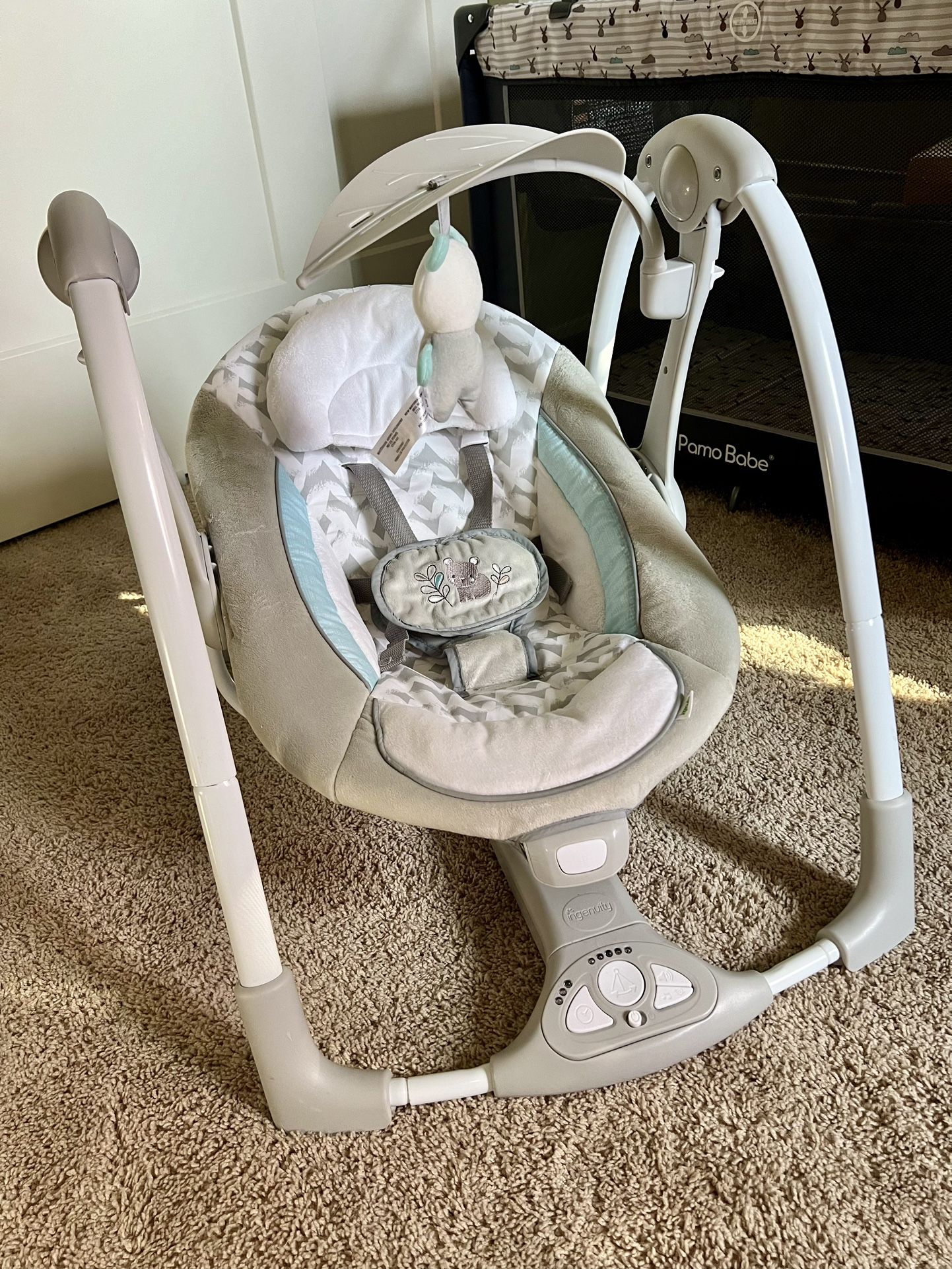 POST RE-OPENED! Infant Swing With Vibration Easy To Move | Travel