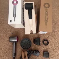 Dyson hair dryer PINK