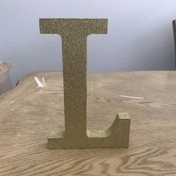Gold L Letter Wall Decoration