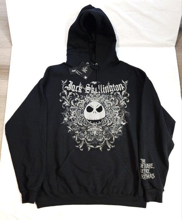 The Nightmare Before Christmas Jack filigree Hoodie Jacket Mens Size XL