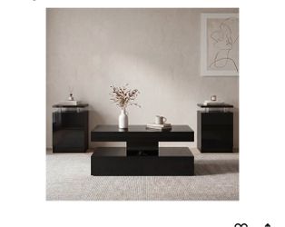 New ,coffee table and 2 night stands set