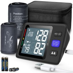 AQESO U83Z Blood Pressure Monitor Upper Arm with 2 Cuffs M/L & XL