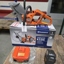 Husqvarna K 535i Concrete Saw, Battery Powered + Battery & Charger Like Milwaukee Stihl