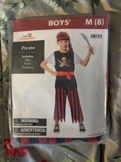 Pirate Halloween Costume Size M (8)