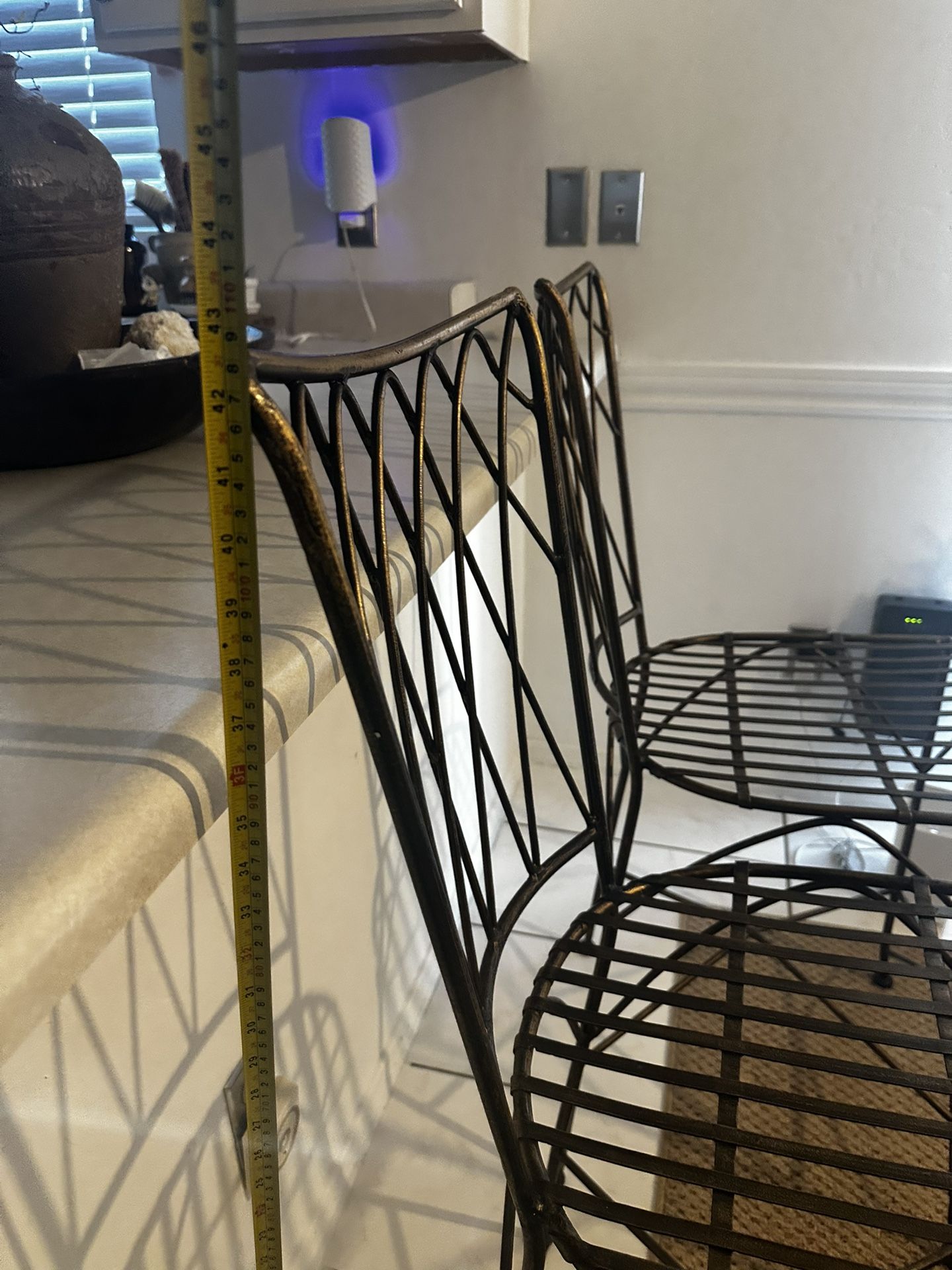 2 Bar Stools - Bronze Finish