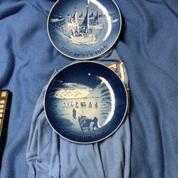 Mid century Scandinavian danish Christmas plate