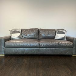 RH Maxwell Leather Sofa (8ft Luxe)