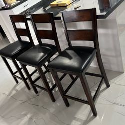 3 Stools In Good Condition